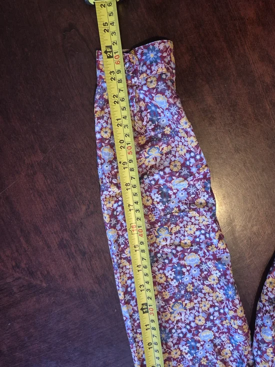 Vintage Floral Button-Up Blouse Size 8 | Cottagecore Burgundy Multi-Color Shirt - Picture 9 of 10